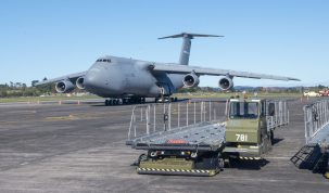 Giant plane wows local community